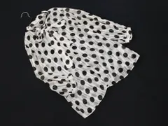 Viaggio Blu ビアッジョブルー ドット シアー ボウタイ ブラウス シャツ size2/白ｘ黒 ■◇ レディースのサムネイル