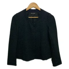 EMPORIOARMANI(エンポリオアルマーニ) ジャケット サイズ40 M レディース - ダークネイビー×白 長袖/春/秋のサムネイル