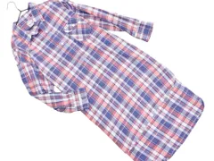 Lee リー チェック ラウンドヘム シャツ ワンピース sizeS/白ｘピンク ■◇ レディースのサムネイル