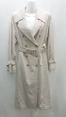 ◇ 美品 JILL STUART 、ダブルブレスト ヘビーウェイト 通勤 フォーマル 長袖 トレンチコート サイズS アイボリー E 1301260036327 レディース 【1301260036327】のサムネイル