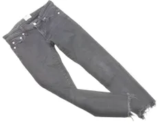 Ungrid アングリッド カットオフ スキニー デニムパンツ size24/黒 ■■ レディース