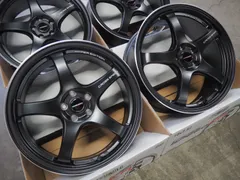 ★5本スポーク★18インチ7.5J+48 5H114.3 新品 人気 軽量 クロススピード ハイパーエディション CR5 ブラック ホイール1台分 C-HR エスティマ カムリ ヤリスクロス CR-Z S2000 アコード オデッセイ シビック ステップワゴンのサムネイル