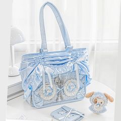 Palelfy オーロラレース姫痛バ BIG ライトブルー 痛バッグ - メルカリ