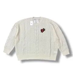 参考上代63800円 未使用 DAIRIKU 24AW  Heart Spangle Cable Mohair Knit ハートスパンコールケーブルニット セーター ダイリク 24AW K-12 ホワイト L （94892A）のサムネイル