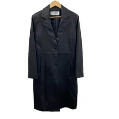BALMAIN(バルマン) コート レディース美品  - 黒 長袖/レザー/秋/冬のサムネイル