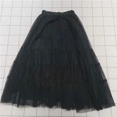 ◇ ⊂ 【アパートバイローリーズ】チュールロングスカート ブラック系 Fサイズ AP2503667K E 1509190000313 レディース 【1509190000313】