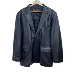 BALMAIN(バルマン) ジャケット サイズL メンズ - 黒 レザー/長袖/秋/冬のサムネイル