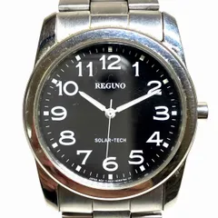 シチズン CITIZEN レグノ 腕時計 総重量約87.1g SS SS ソーラー ブラック文字盤 E031-S038073 メンズ