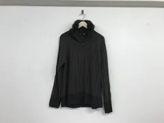 本物ビリドゥーエBIGLIDUEウールコットンハーフジップ襟ファータートルネックニット長袖TシャツロンTメンズサーフアメカジストリートミリタリービジネススーツモードドレスゴルフ茶ブラウン48/Lのサムネイル
