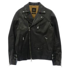CINQUANTA / 別注 ホースレザー スタンドカラー ダブルライダース