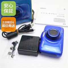 ♥Nikon COOLPIX S32 ブルー 本体 箱付き(防水キッズデジカメ) - メルカリ