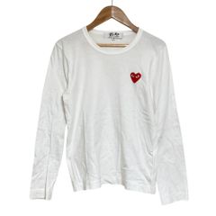 PLAY COMME des GARCONS 長袖 Tシャツ ホワイト M - メルカリ