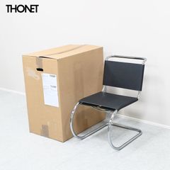 未使用品□THONET□定価116万円 S411 本革 チェア オットマンセット