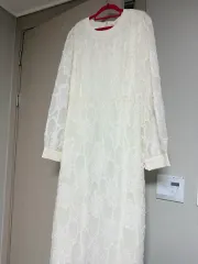プラスサイズ アイボリー ONE PIECE