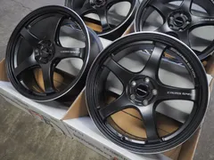 ★5本スポーク★18インチ7.5J+48 5H100 新品 人気 軽量 クロススピード ハイパーエディション CR5 ブラック ホイール1台分 CT200h カローラスポーツ ツーリング セリカ プリウス 86 BRZ インプレッサ フォレスター レガシィのサムネイル