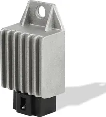 Jetsetmoto 互換品 NSR50/ジャイロ/DAX/ベンリィCD50/CD90他多数互換 12V 4ピン整流器 レギュレーター 耐久性向上 ジャイロキャノピー ホンダ モンキー/スーパーカブ/JAZZ 社外品交換用 除熱 (シルバー)のサムネイル