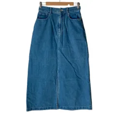 美品 25SS LACOSTE ラコステ プレーンデニムマキシスカート JF006J 36 ライトブルー レディース 古着 中古 USEDのサムネイル