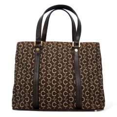 美品 CELINE セリーヌ トートバッグ 肩掛け サルキー ブラウン - メルカリ