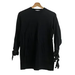 美品 TOGA PULLA トーガ プルラ シルケットジャージーロングスリーブ サイズ36 ブラック レディース 古着 中古 USEDのサムネイル