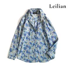 美品 レリアン ブルー 花柄 9号 白タグ - メルカリ