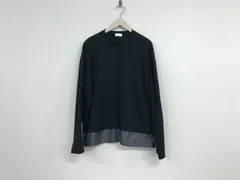 本物アンルートENROUTEユナイテッドアローズコットンナイロンオーバーサイズ長袖ロンTシャツメンズサーフアメカジミリタリーワークスケーターストリートビジネススーツモードゴルフ黒ブラック1S日本製のサムネイル