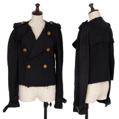 美品/25AW/KHOKI Asymmetric jacket Black - メルカリ