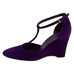 JILSANDER(ジルサンダー) パンプス 38 レディース - パープル ウェッジソールのサムネイル