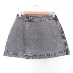 美品 24AW Oriens JOURNAL STANDARD オリエンス ジャーナルスタンダード デニムラップミニスカート F グレー レディース 古着 中古 USEDのサムネイル