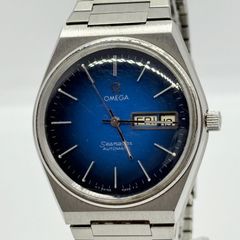 OMEGA Seamaster 自動巻き 腕時計 ターコイズブルー動作確認済 - メルカリ