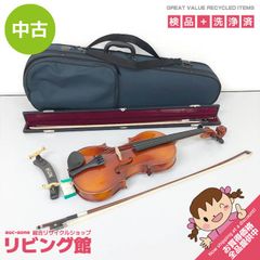 ss8665 [Used] Suzuki Violin No.230 4/4 2010 with Case, 2 Bows, and Shoulder Rest, Navy Blue. Suzuki Violin Outfit Beginner's Model String Instrument Beginner Violin Used