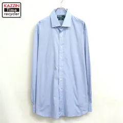 00s RALPH LAUREN ストライプ柄 REGENT 長袖シャツ メンズ XL~サイズ相当 ビッグサイズ オーバーサイズ