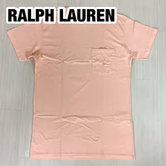 【希少】【良好】POLO SPORT RALPH LAUREN ポロスポーツ 刺繍ポニー 胸ポケット 半袖Tシャツ M サーモンピンク 90s 90年代 着丈74cm 肩幅46cm 身幅(脇下)50cm 袖丈17.5cm【古着】