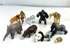 タカラトミー アニア 他 動物 ミニチュア フィギュアセット 動かして遊べるギミック サーベルタイガー ネアンデルタール人付き アフリカゾウ カバ キリン シマウマ 少年 他 5/20