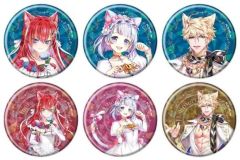[신품] 배지 빈즈 [박스] 홀로그램 캔 배지 (57mm) 흰 고양이 프로젝트 05 고양이의 날 ver. 신작 일러스트