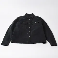 極美品 CHROME HEARTS クロムハーツ WORK DOG ワークドッグ シャツジャケット サイズS キルティング クロスボール ブラック 中古 4b013907のサムネイル