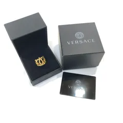 [七重浜85-9-080513nh] VERSACE ヴェルサーチ 王冠リング ゴールド[中古] [メンズ]のサムネイル