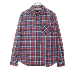 美品 MARMOT マーモット チェック柄 長袖 シャツ L レッド メンズ 古着のサムネイル