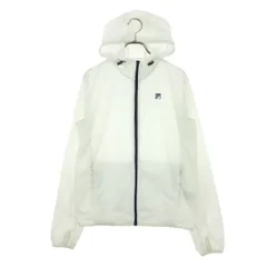 FILA フィラ ワンポイントロゴ 長袖 ジップジャケット M ホワイト レディース 古着のサムネイル