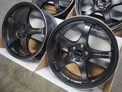 ★5本スポーク★17インチ7.5J+50 5H114.3 新品 人気 軽量 クロススピード ハイパーエディション CR5 ブラック ホイール1台分 C-HR エスティマ カムリ ヤリスクロス CR-Z S2000 アコード オデッセイ シビック ステップワゴンのサムネイル