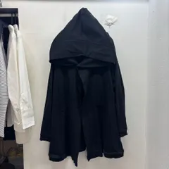 JULIUS ユリウス 21AW ROBE HOODIE ローブ パーカー 747CUM1 ブラック size:1【中目黒B05】のサムネイル