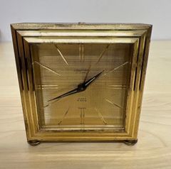 【希少/ヴィンテージ】Dimple木製置き時計 クオーツ WQ487 昭和レトロ 希少/ヴィンテージ】Dimple木製置き時計 クオーツ WQ487 昭和レトロ