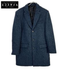 【Harris Tweed】STONEWOLD ステンカラーコート ヘリンボーン 極美品 ハリスツイード Woodmist ステンカラーコート ヘリンボーン M