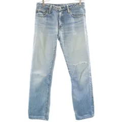 HOLLYWOOD RANCH MARKET ハリウッドランチマーケット 日本製 デニムパンツ W26 ブルー ジーンズ レディース 古着のサムネイル