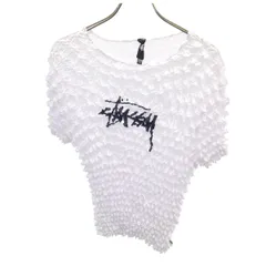 STUSSY ステューシー フレンチスリーブ ポップコーン カットソー OSFM ホワイト トップス レディース 古着のサムネイル