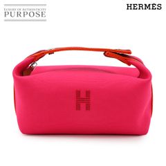 HERMES エルメス ブリッドアブラック バニティ GM 新品未使用ピンク