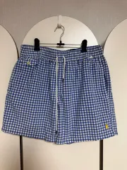POLO RALPH LAUREN ポロラルフローレン ギンガムチェック 水着 パンツ ハーフパンツ L アメリカ購入