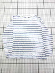 ◇ Θ アーバンリサーチドアーズ URBAN RESEARCH DOORS ボーダー長袖カットソー メンズ Mサイズ ホワイト系 E  【1604030030045】のサムネイル