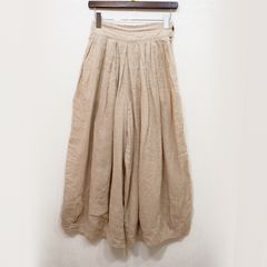 美品】キャピタル リネン スカート風 サルエル ドレープ 変形パンツ
