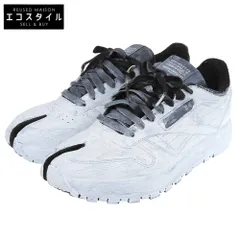 Maison Margiela　メゾンマルジェラ　×リーボック　Reebok　未使用 クラシックレザー タビ ビアンケット シューズ メンズ ホワイト H04859　7 1/2(US)