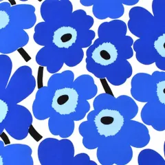 marimekko マリメッコ 生地 PIENI UNIKKO ピエニウニッコ ブルー 15m コットン 北欧デザイン ファブリック 新品未使用